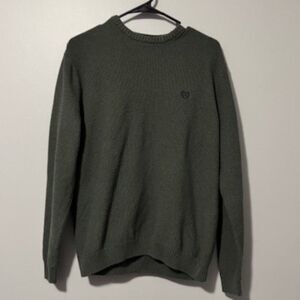 USED Men's Chaps Long Sleeve Sweater Color Green Size Medium